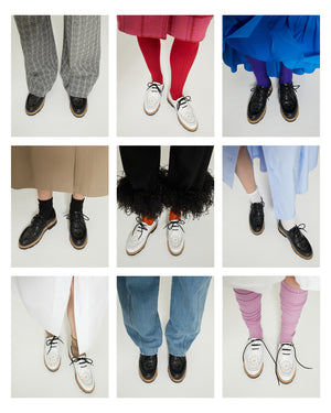 PATOU x Paraboot レザー製レースアップ