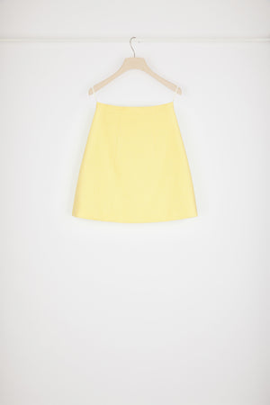 A-line mini skirt in cotton-blend tweed