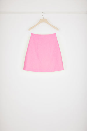 A-line mini skirt in cotton-blend tweed