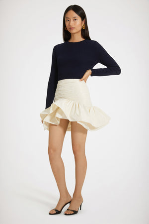 Bloom mini skirt in recycled faille