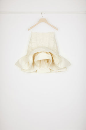 Bloom mini skirt in recycled faille