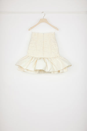 Bloom mini skirt in recycled faille