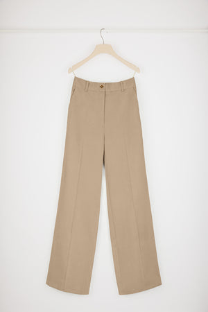 Pantalone iconico in gabardine bio
