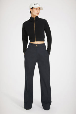 Pantalon évasé en coton bio