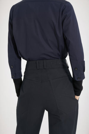 Pantalon évasé en coton bio