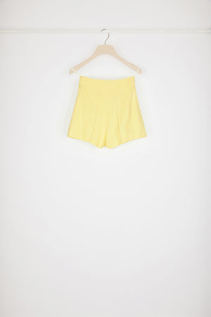 Shorts aus Baumwollmix und Tweed mit Reißverschluss