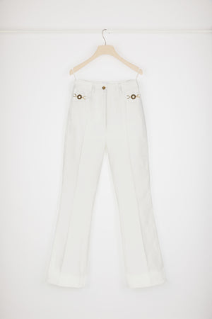 Pantalon évasé en denim bio