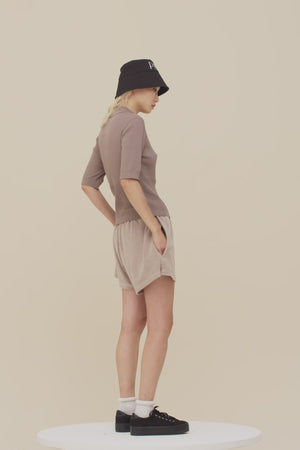 Terry boxer shorts in organic cotton blend
