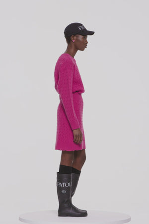 JP cable knit jumper in Merino wool