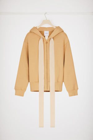 Patou zip-up hoodie in organic cotton