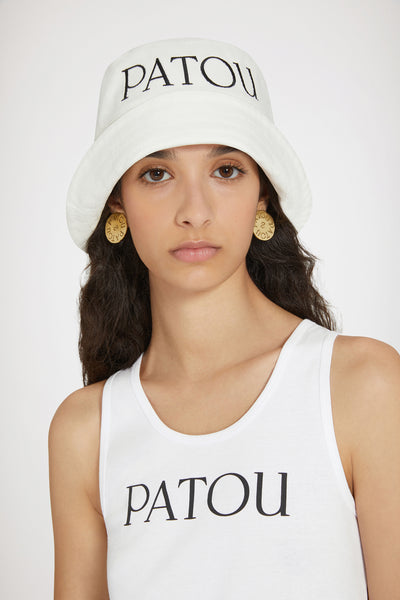 28日まで限定価格！日本未入荷！patou ロゴコットンバケットハット