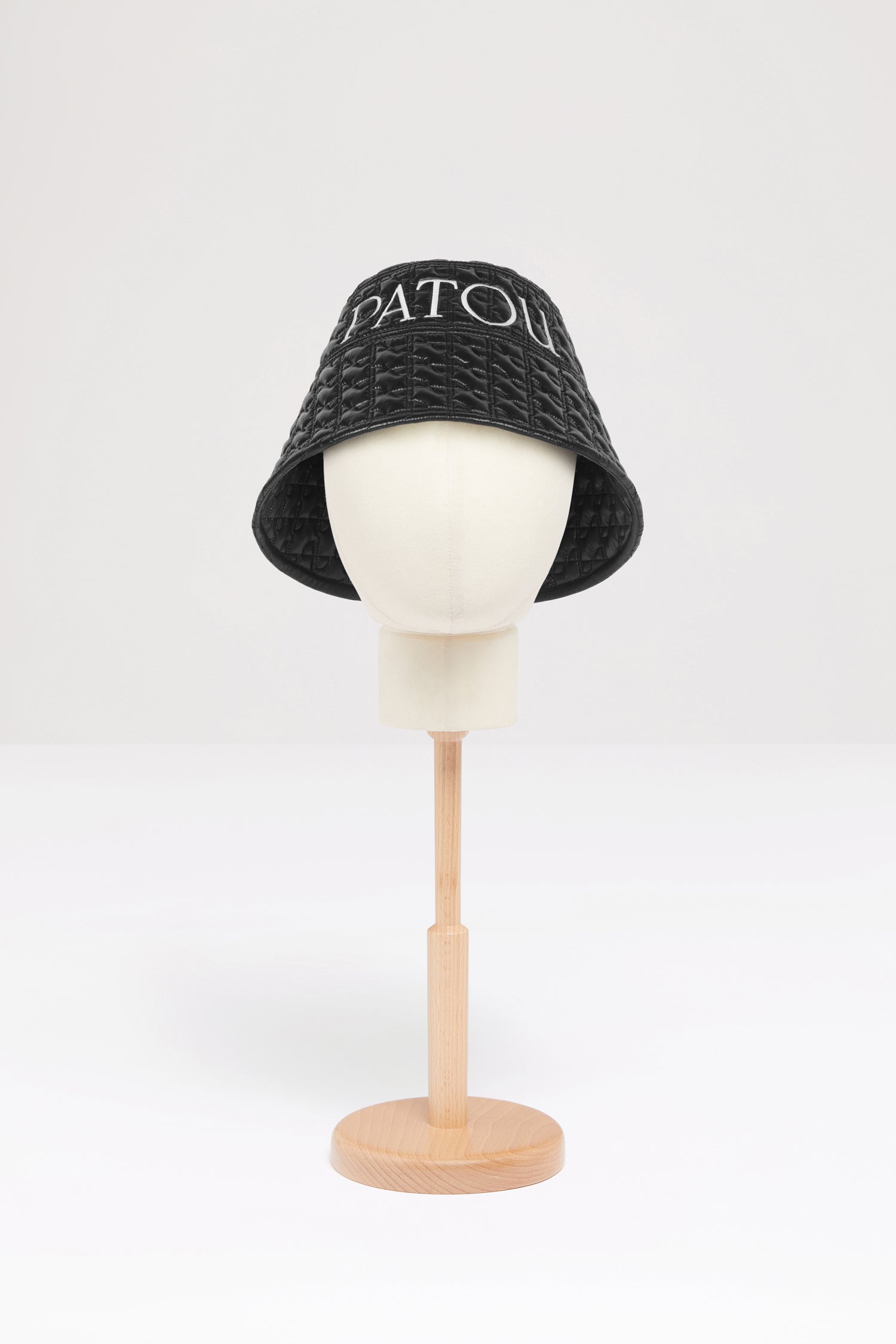 Patou bucket hat in eco-friendly quilted nylon - Black Ski Slope - S