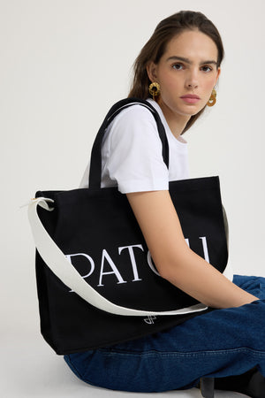Großer Patou-Shopper aus Baumwollcanvas
