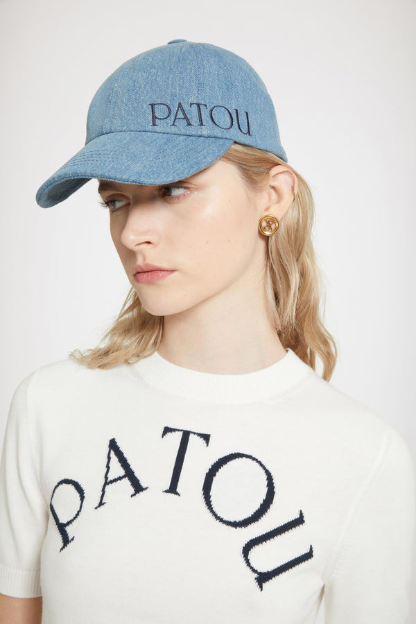 Patou - Cappellino Patou in denim di cotone bio