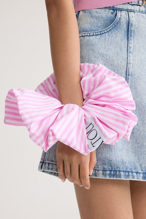 Maxi scrunchie in cotone biologico