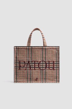 Tote media con logo Patou in tela di cotone stampato