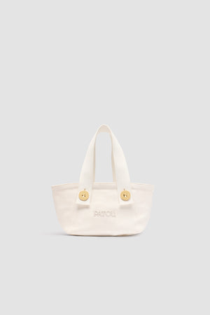 Tote a trapezio piccola con logo Patou in cotone