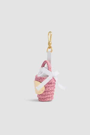 Charm Borsa a Secchiello GG in Rafia