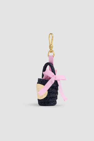 Raffia GG Bucket Bag Charm
