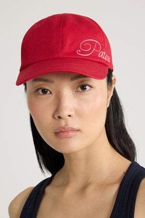 Cappellino con logo Patou ricamato in cotone
