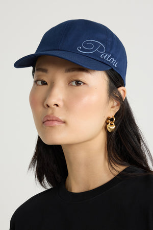 Cappellino con logo Patou ricamato in cotone