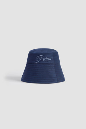Cappello a secchiello con logo Patou ricamato in cotone