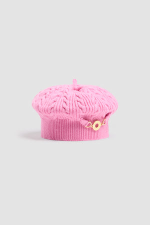Basco a trecce in lana e cashmere