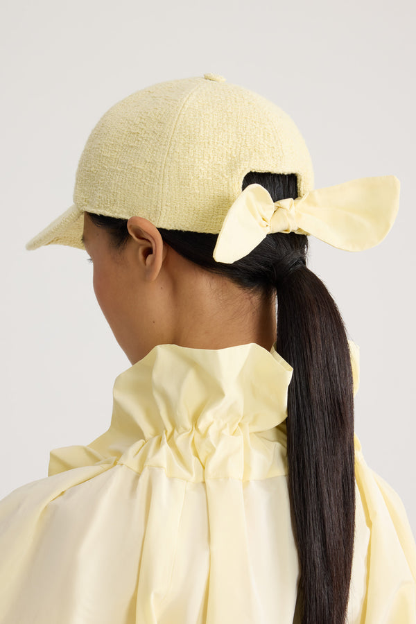 Patou - Blended Cotton Cap - Limelight - Light yellow cap. Blended cotton material. Knot at the back.