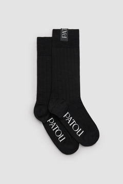 Gerippte Knöchelsocken aus Baumwollmix