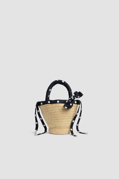 Small Raffia Bucket Bag