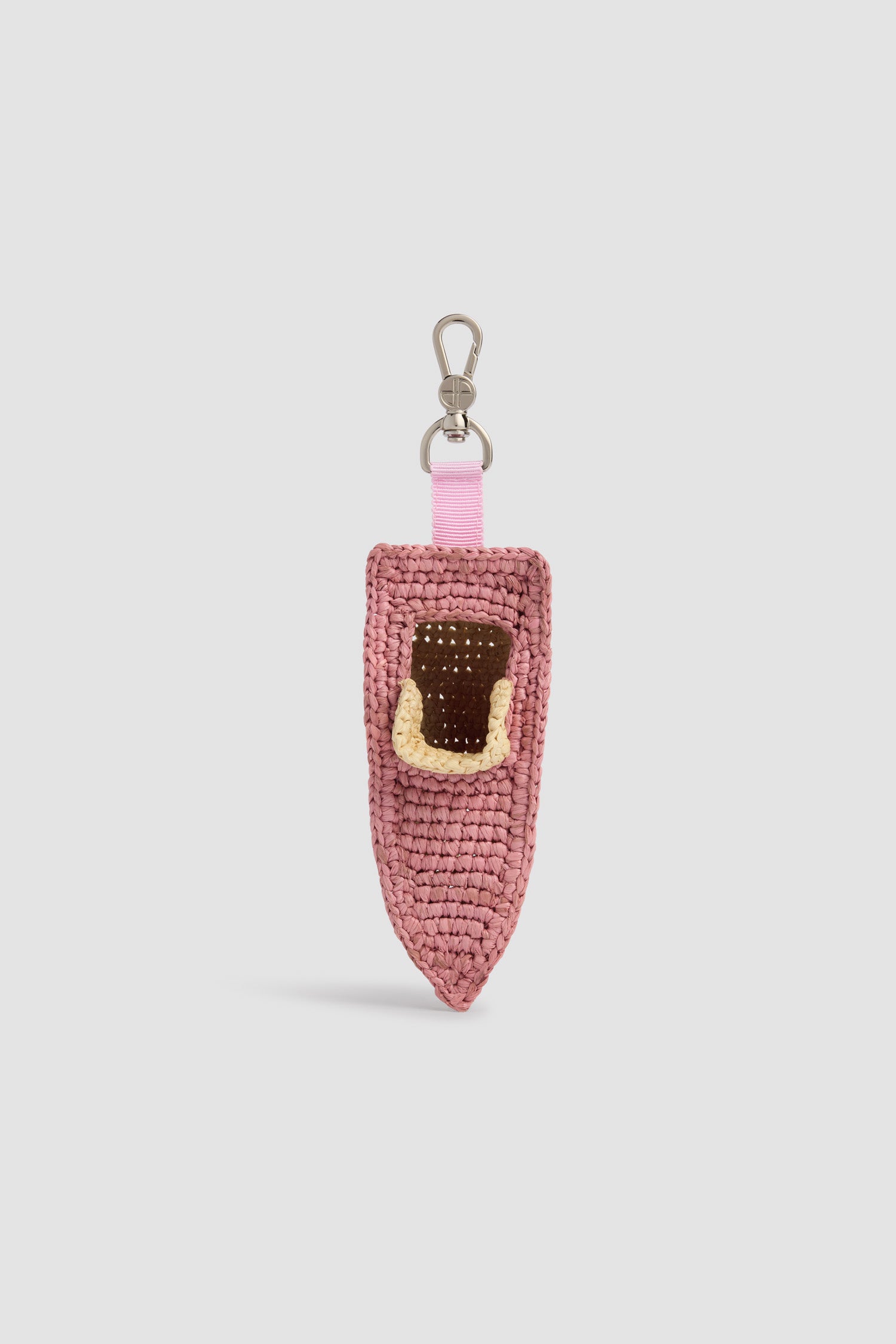 Patou - Raffia Boots-Anhänger - Candy Pink - Rosa Boots-Anhänger. Material aus Raffia.