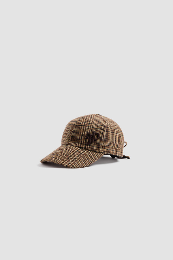 Patou - Cap mit Schleife - Autumn Prince Of Wales - Cap im Prince-of-Wales-Muster. Gebogener Schirm. Schleife hinten. JP-Monogramm vorne.