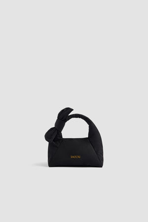 Knotted bag in recycled polyester