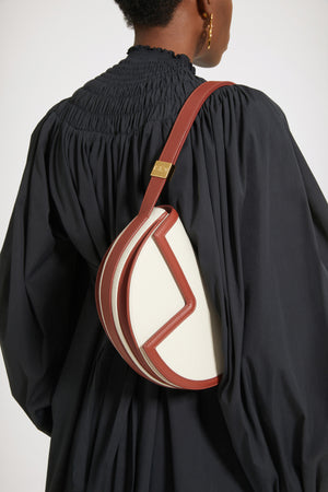 Borsa Le Patou in cotone bio e pelle