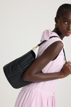 Medium JP bucket bag in leather