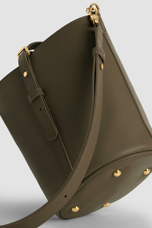 Small JP bucket bag in leather