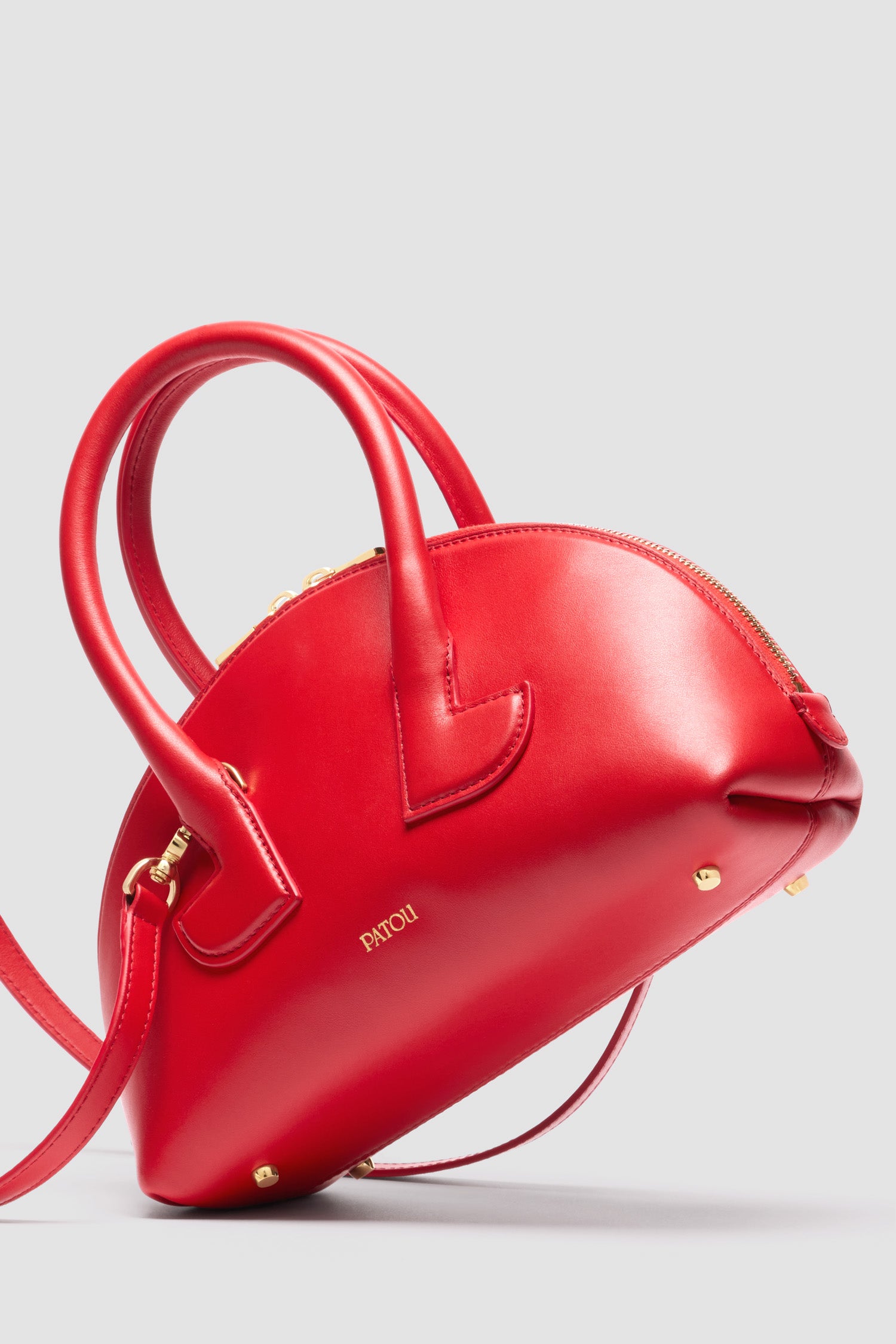 ★関税込み★【PATOU】レザー製 Le Patou ボーリングバッグ Patou | レザー製 Le Patou ボウリングバッグ