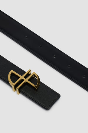 Ledergürtel mit JP-Monogramm auf der Schnalle