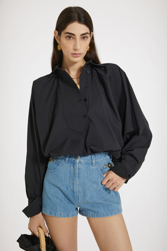 Artist blouse in sustainable cotton