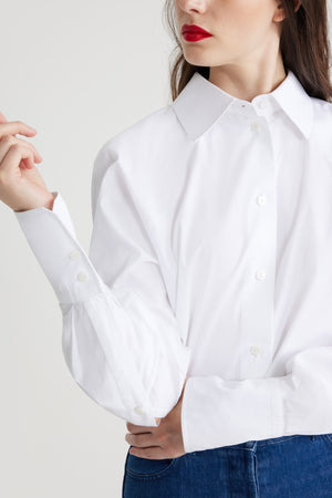 Camicia corta in cotone bio