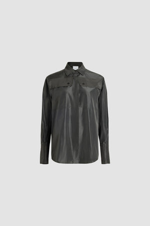 Safari shirt in recycled faille