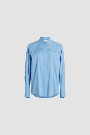 Camicia safari in cotone bio