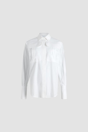 Safari shirt in organic cotton poplin