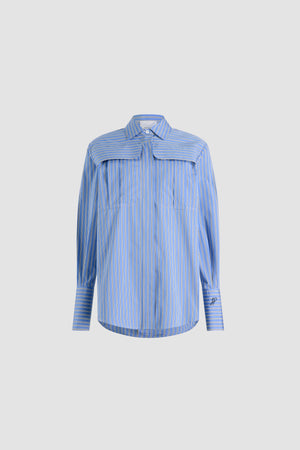 Chemise safari en coton bio imprimé