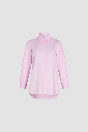 Tailored shirt in organic cotton poplin