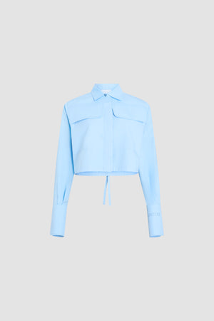 Chemise safari courte en coton bio