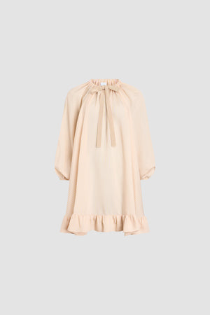 Lockeres Strandkleid aus Seidenmischung