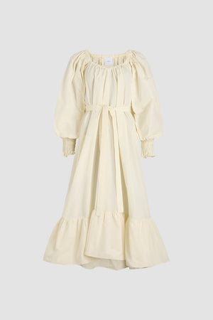 Maxi-Cocktailkleid aus recycelter Faille
