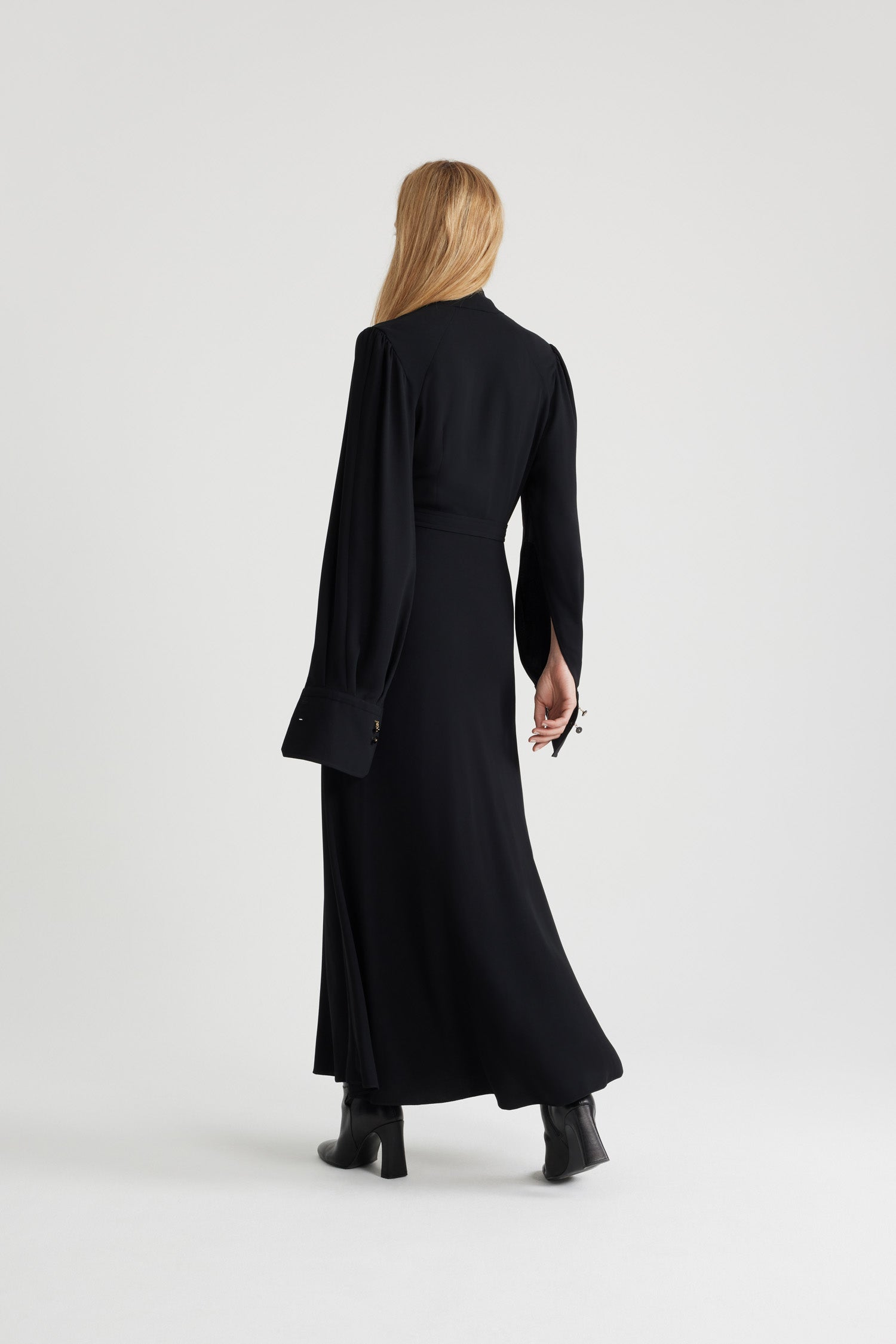 sustainable black maxi dress Sofia Ties Maxi Dress - Black S-M