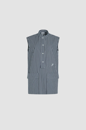 Mini shirt dress in printed organic cotton poplin
